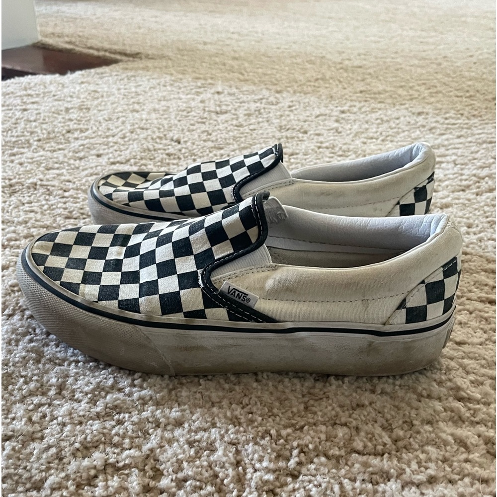 Vans Checkered Platform Slip-ons